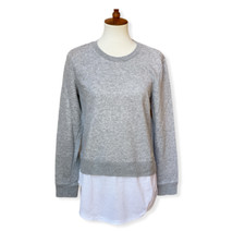 Adidas Women's Athletics Dual Layer Sweatshirt Grey/White Small