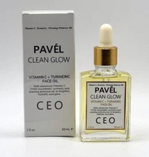 CEO CLEAN GLOW Vitamin C + Turmeric Face Oil by PAVEL  1 fl oz / 30 mL