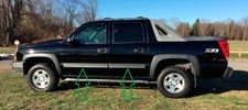 Moldura de correa lateral de puerta cromada moldura de carrocería para Chevy Avalanche 2001-2006