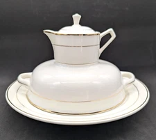 NOS! Vintage Mid-Century 4-Piece Ceramic Breakfast Serving Set, Made in Japan