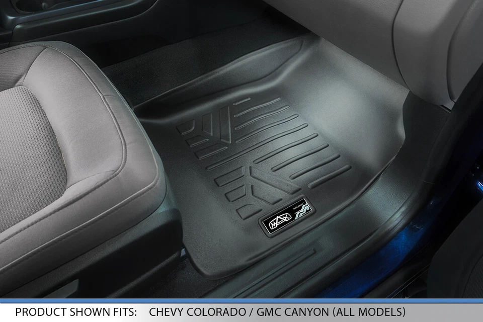 SMARTLINER Custom Fit Floor Mats 1st Row 2015-2022 Chevy Colorado GMC Canyon — 第 3/4 张图片