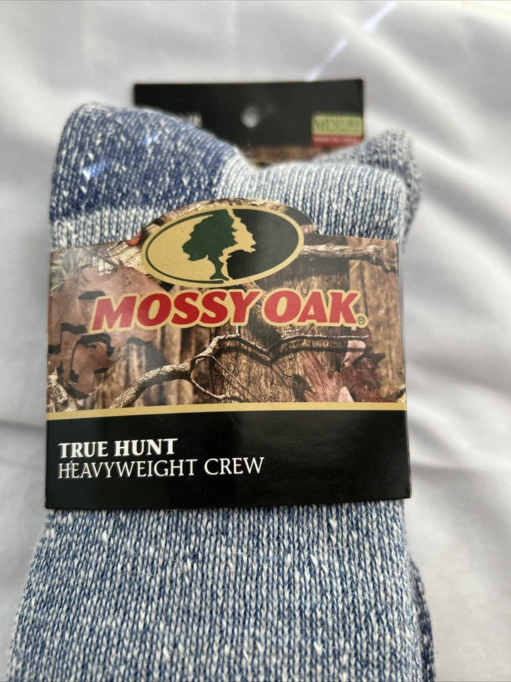 MOSSY OAK MEN'S TRUE HUNT HEAVYWEIGHT CREW SOCKS..MED. SHOE SZ. 7 - 10.5. 2PR - Image 2 of 4