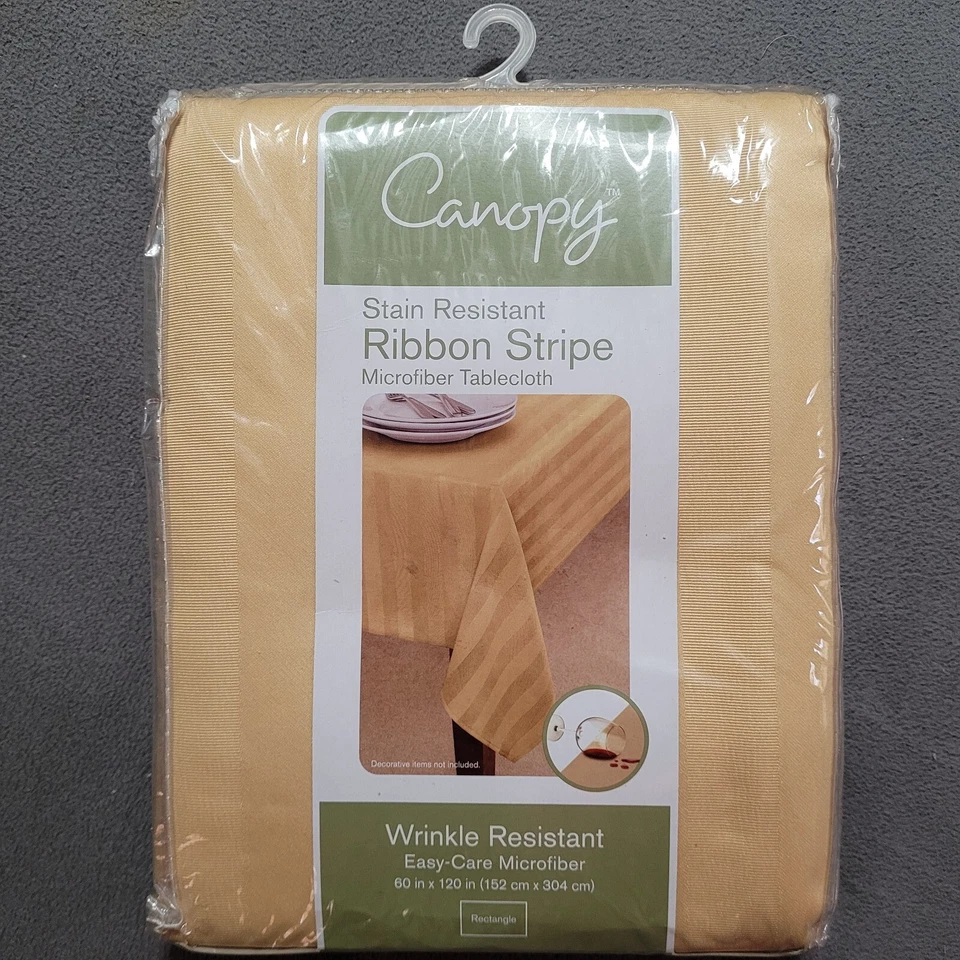 Überdachung Mikrofaser Tischdecke schmutzabweisend 60" x 120" Rechteck Band Streifen