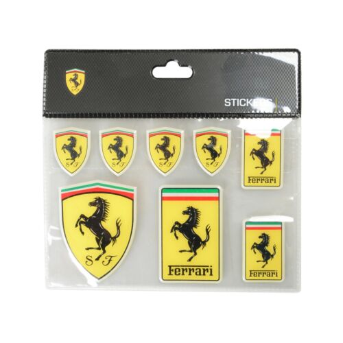 Juego de pegatinas con logotipo de Scuderia Ferrari - Imagen 1 de 2