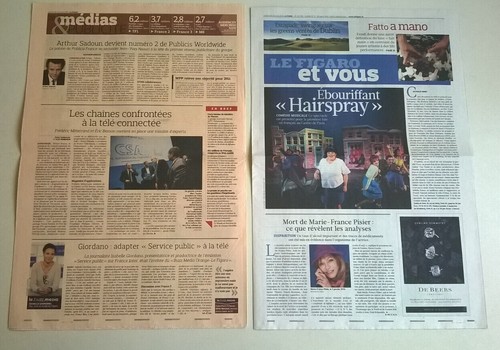 LE FIGARO N°20 758 du 29/04/2011 - MORT MARIE-FRANCE PISIER/ Attentat Marrakech - Picture 8 of 12