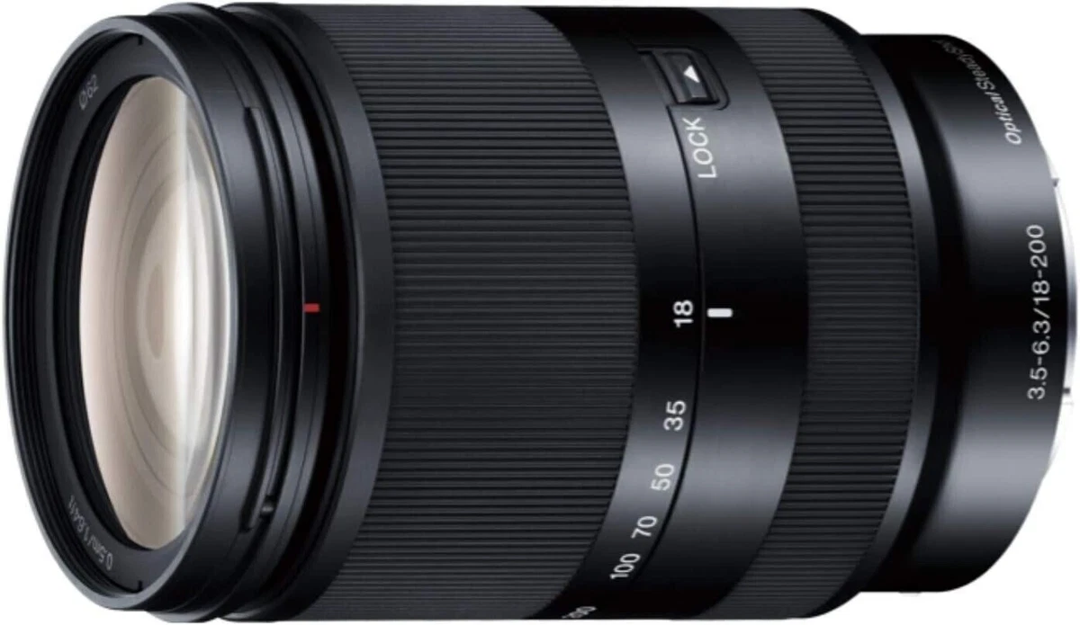 Lente SONY E 18-200 mm F3.5-6.3 OSS LE para montura E APS-C NUEVO