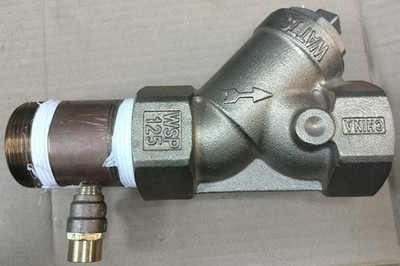 WATTS LF777SI Bronze Wye Y Strainer 1/2'' NPT 125-S / 400-WOG, 20-Mesh Screen, LF