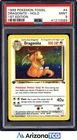 Pokemon 1999 Dragonite 4/62 Holo Fossil 1st Edition PSA 9