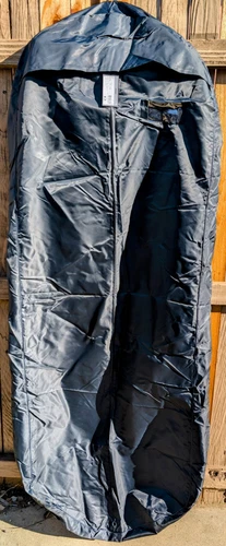 Borsa Prada grande nylon seta full zip blu navy ~ 67" x 23" x 5" ~ mai usata