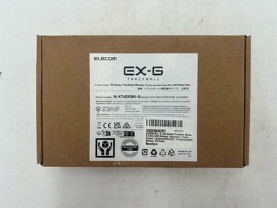 Elecom EX-G Left-handed Trackball Mouse M-XT4DRBK-G 2.4GHz USB Wireless 6 Button