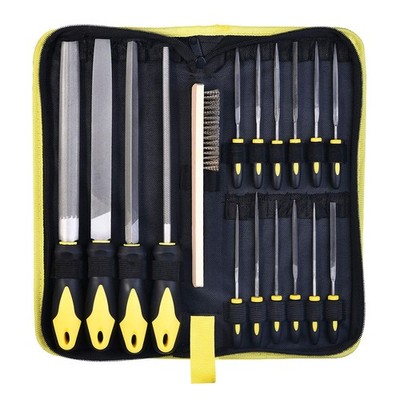 Metal File Set, Large Flat File/Half-Round File/Triangle File/Round File and ...