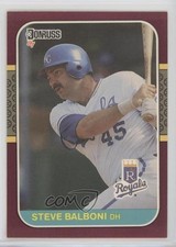 1987 Donruss Opening Day Box Set Steve Balboni #199 0f3j