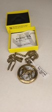 Invicta Pocket Watch. Horse With Chain. New In Box A66