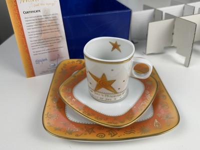 Goebel Kaffeegedeck Tasse 7,8 cm Teller 15,5 cm Teller 22,5 cm Top Zustand mit O