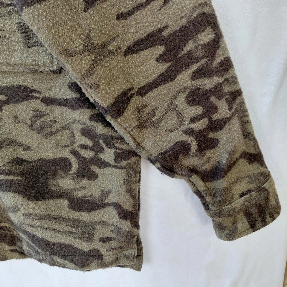 Chaqueta Camuflada Columbia Gallatin Range Mezcla Lana Para Hombre Talla 2XL Caza Cazadora De Colección Foto 4 de 4