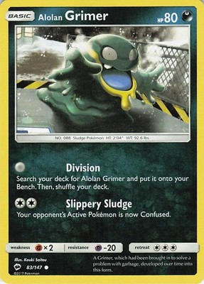 Alolan Grimer Common SM - Burning Shadows 83/147 NM