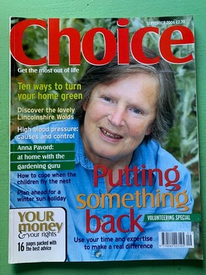 CHOICE magazine September-2006 ANNA PAVORD Greg Lake Richard Ingrams (UK)
