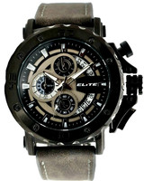 Elite Herren Armband Uhr Chronograph Datum Im Flieger-Design Neu*