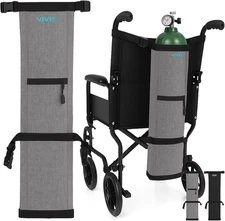 Vive Oxygen Tank Holder for Wheelchair - Portable Medical Cylinder Backpack for 