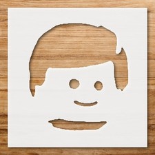 Minimalist Face Design Stencil for Unique Craft Projects - StencilAir