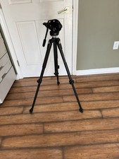 Manfrotto, 190XDB, Black, 54", Professional Tripod, w/ 128 RC Fluid Video Head