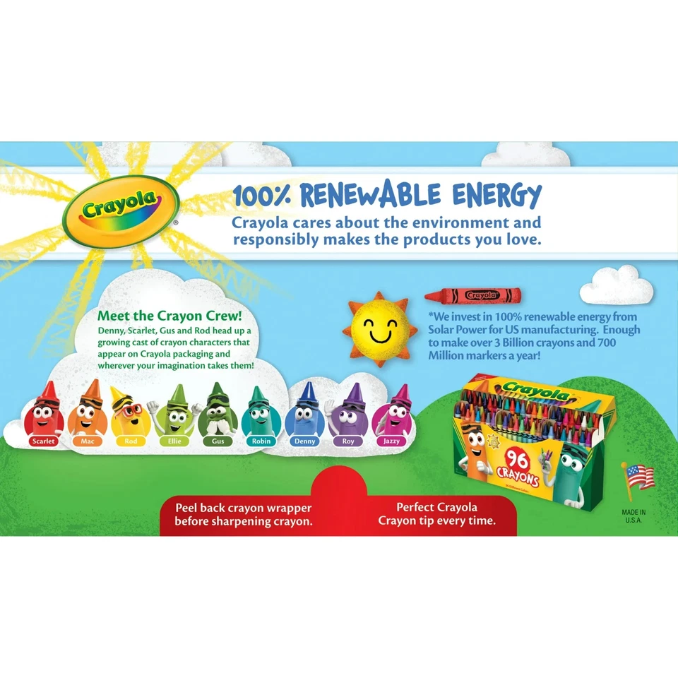 Crayola Crayons, 96 Count Set, School Supplies for Kids & Classrooms - Image 2 of 4