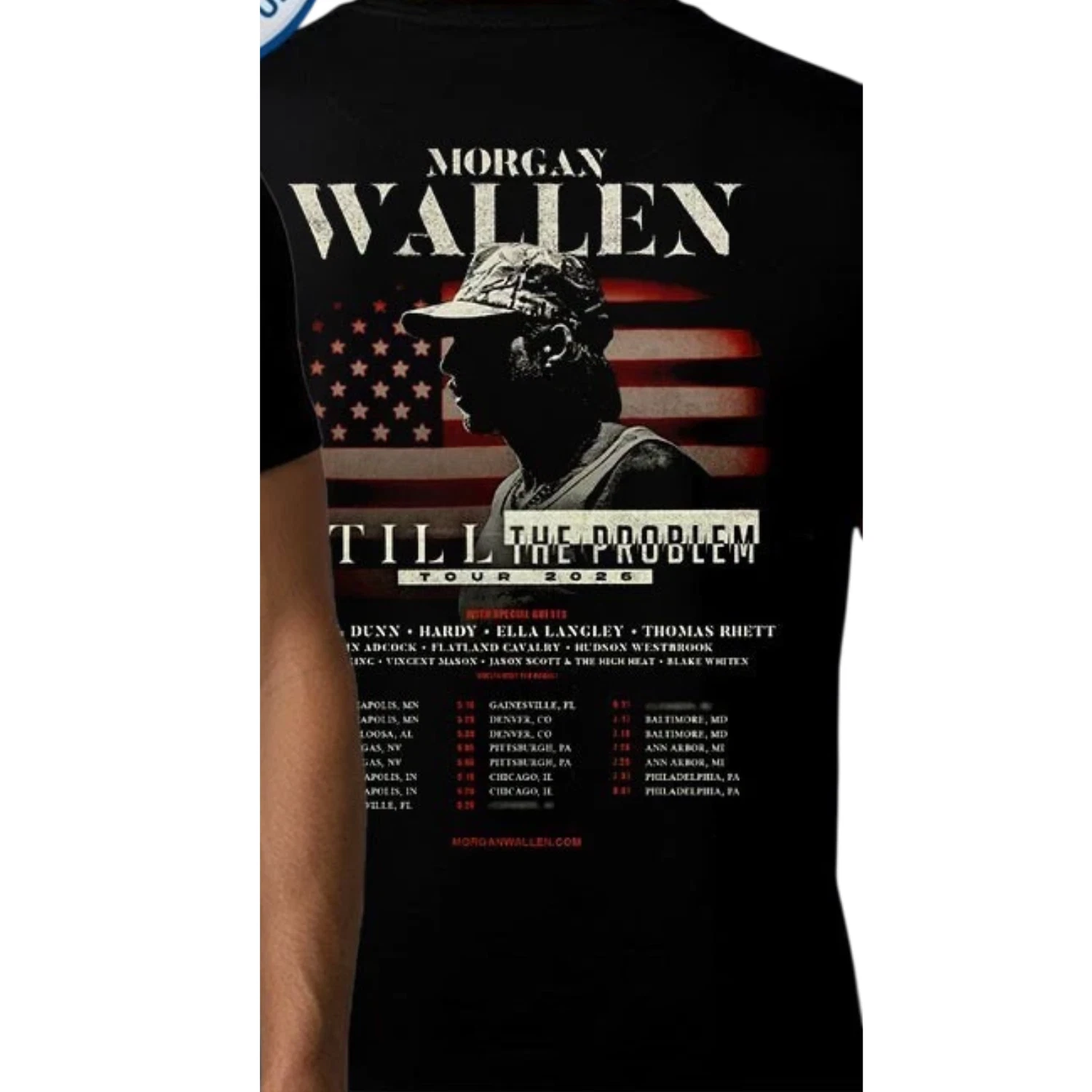 Wallen Western Still The Problem Tour 2026 Schedule Tour Dates T-SHIRT
