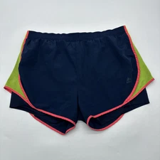 RBX Shorts Women XL Blue & Green Logo …#23735