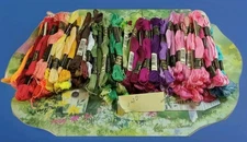 Lg. Lot  J&P Coats & DMC Embroidery Floss  Multi Color Approx 140 Skeins