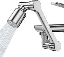 1080  Rotating Faucet Extender, Brass Faucet Multi-Functional Spray Nozzle Exten