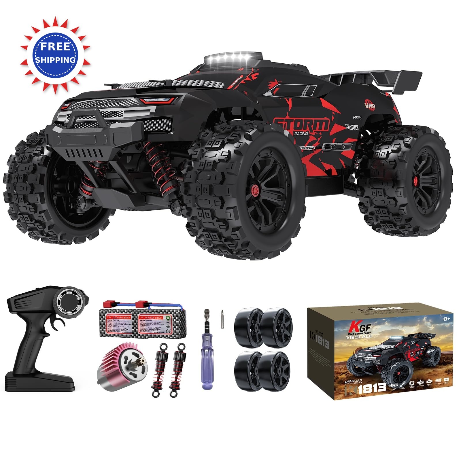 1 18 All Terrain Rc Cars 40 Kph High Speed Rc Truck 4wd