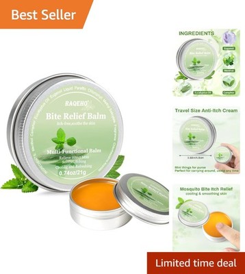 Soothing Mosquito Bite Relief Balm - Multi-Functional 0.74oz Cream for Outdoors