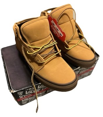 Vans 106 Mid Buck Tan Men 6.5 Women 8 New With Box Off The Wall