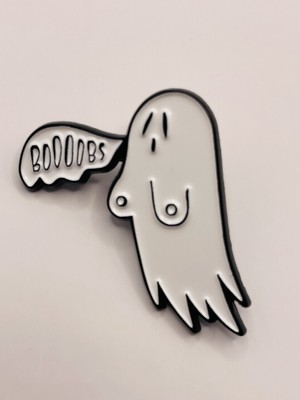  Boooobs  Ghost Enamel Lapel Pin - FREE SHIPPING