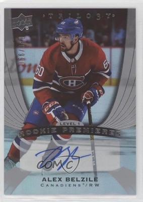 2020 Trilogy Premieres Silver Foil /399 Level 1 Alex Belzile Rookie Auto RC 0en4