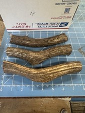 3 PACK 1LB MEDIUM Fallow Deer Antler Premium Dog Chews Crafts Handles Lot 46