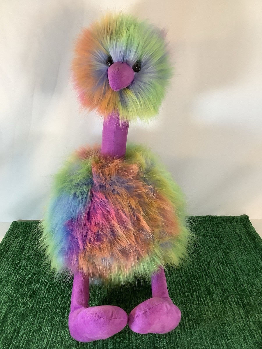 Jellycat London Large 21” Rainbow Pom Pom Bird Plush. NWT. | eBay