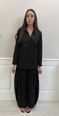 Donna Tailor Nero Nuovo 