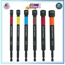 Klein Tools 32930 SAE Magnetic Impact Nut Setter Set 6 Piece Color Coded Driver