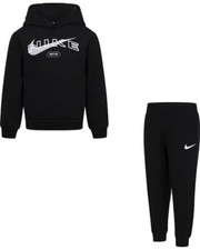 NIKE Boys Hoodie Sweatshirt Joggers Sweat Pants 2 Pc Fleece Set Size 2 T