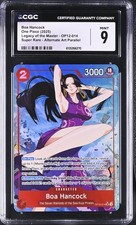 One Piece GRADED Boa Hancock Alt Art OP12-014 Legacy Master SR 9 CGC ENGLISH