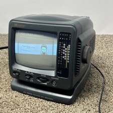 MEMOREX 5.5" Mini Portable TV AM/FM Radio MT0500 Working Great EUC