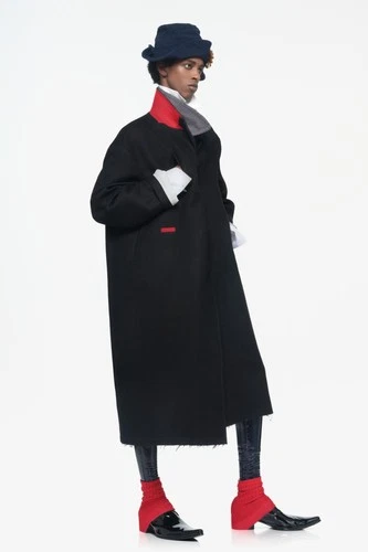 JOHN GALLIANO x ZARA LIMITED EDITION OVERSIZED CONTRAST COAT Size L with box image 3