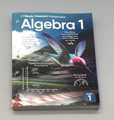 i-Ready Classroom Mathematics Algebra 1 Volume 1, Student Textbook