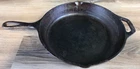 Vtg Cracker Barrel Cast Iron Skillet 10.25" Double Spout Helper Handle Lodge