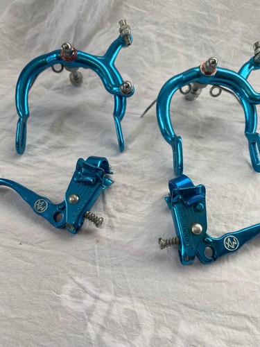 Dia-Compe 1080 old school style BMX bicycle brake caliper set- BLUE