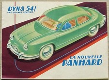 Brochure vendita auto PANHARD DYNA 1954 TESTO FRANCESE