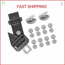 Fsturios 10 Sets Seat Belt Button Stop Snap-on Seatbelt Stopper Prevent Buckle