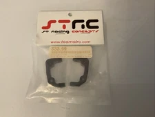 STRC STC91417CBK CNC Machined Alum Caster Bloxks (1Pr) For Assoc DR10 BLK