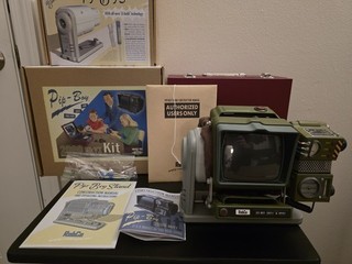 Fallout 76 Pip Boy 2000 MK VI assembled with Bluetooth stand see description